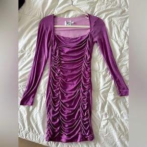 Everleigh mini dress in purple- size 6! From Princess Polly